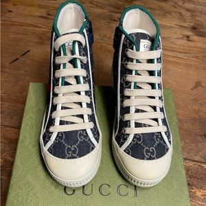Gucci children’s 1977 high top sneakers. Brand new in box